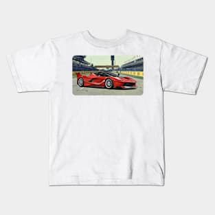 FXX Track Print Kids T-Shirt
